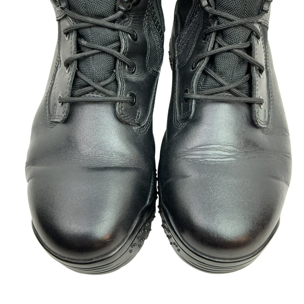 5.11 Tactical Series ATAC 8" Side Zip Combat Boots Mens 13 Leather Nylon Black - Picture 3 of 14